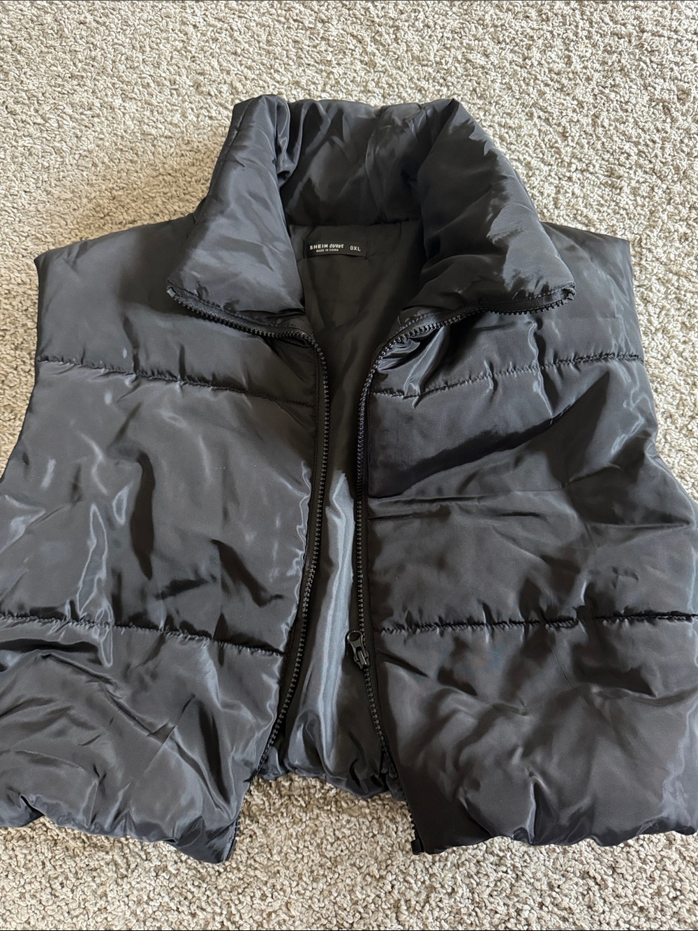 Women’s Black Puffer Vest Jacket